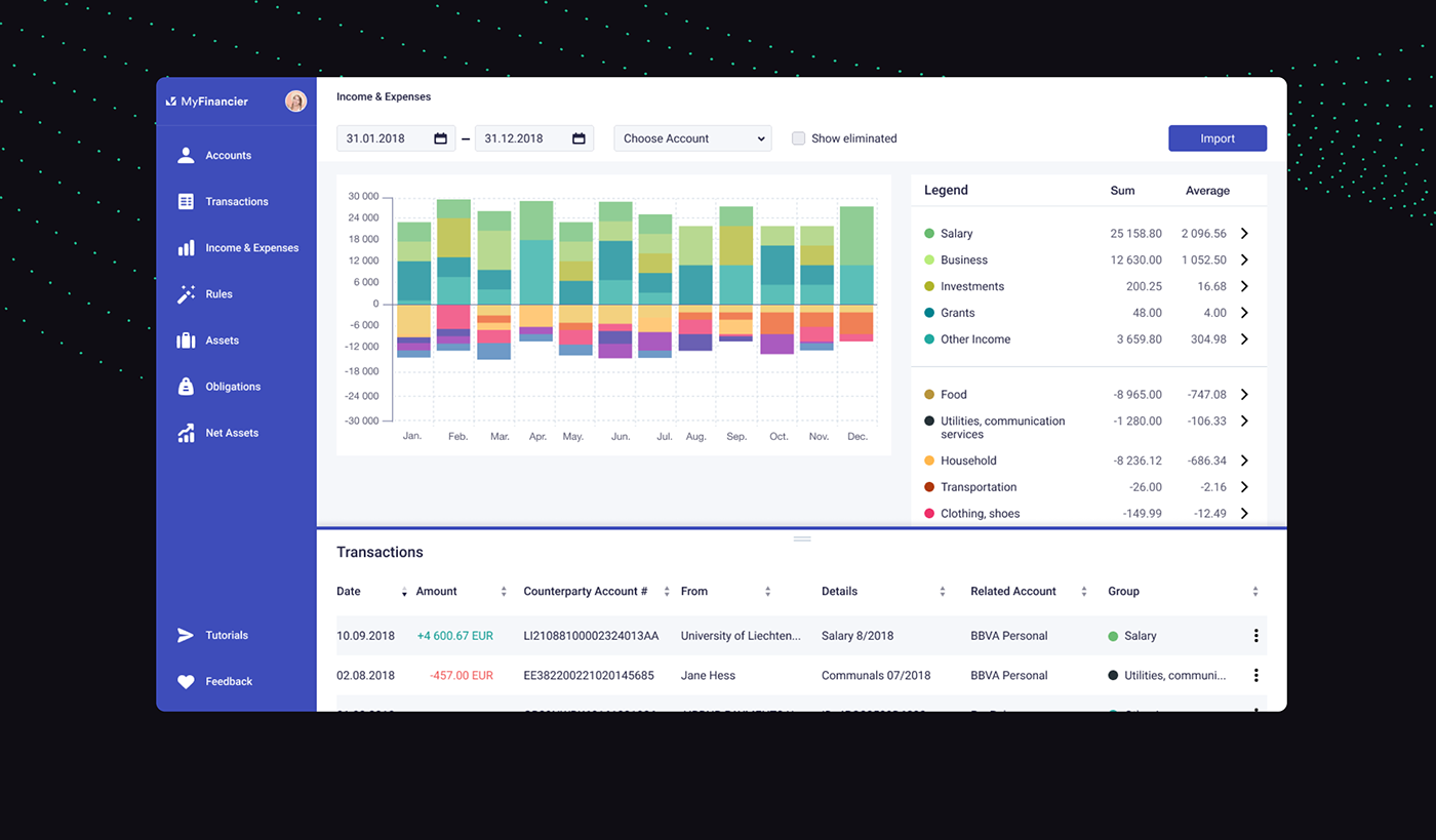 MyFinancier Web App - Best way to manage your finances